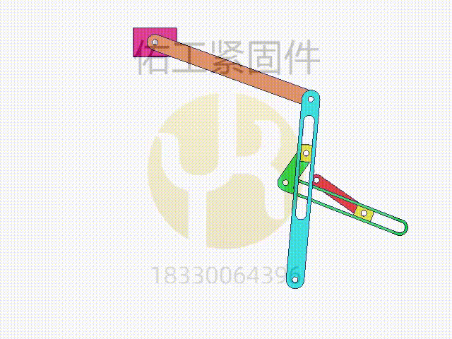 1709180689649648.gif 圖201 轉(zhuǎn)動(dòng)導(dǎo)桿與擺動(dòng)導(dǎo)桿串接機(jī)構(gòu).gif
